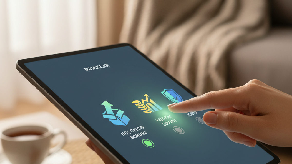 Intobet bonus kullanımı detayları tablet ekranında sunulur.